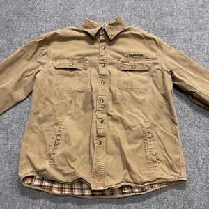 Carhartt S96 Brown Duck Canvas Shirt Jacket CenturyLink logo